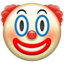 Download Clown Face emoji, Apple style