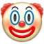 Clown Face emoji, Apple design