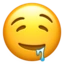 Drooling Face emoji on iPhone