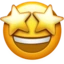 Star-struck emoji on iPhone