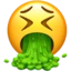 Face Vomiting emoji on iPhone