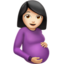 Pregnant Woman, Light skin tone