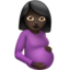 Pregnant Woman, Dark skin tone