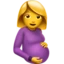 Pregnant Woman emoji, Apple design
