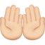 Palms Up Together, Light skin tone