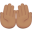 Palms Up Together, Medium skin tone