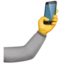 Selfie emoji on iPhone
