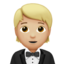 Person in Tuxedo, Medium-light skin tone