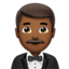 Man in Tuxedo, Medium-dark skin tone