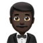 Man in Tuxedo, Dark skin tone