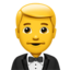 Download Man in Tuxedo emoji, Apple style