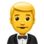 Man in Tuxedo emoji, Apple design