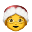 Download Mrs. Claus emoji, Apple style