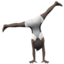 Person Cartwheeling, Dark skin tone