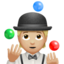 Person Juggling, Medium-light skin tone