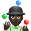 Man Juggling, Dark skin tone