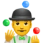 Man Juggling emoji, Apple design