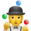 Person Juggling emoji, Apple design