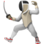 Download Person Fencing emoji, Apple style