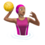 Woman Playing Water Polo, Medium skin tone