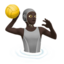 Person Playing Water Polo, Dark skin tone