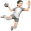 Person Playing Handball, Light skin tone