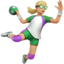 Woman Playing Handball, Medium-light skin tone