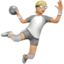 Person Playing Handball, Medium-light skin tone