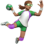 Woman Playing Handball, Medium skin tone