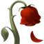 Wilted Flower emoji, Apple design