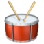 Drum emoji, Apple design