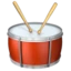 Drum emoji on iPhone