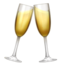 Download Clinking Glasses emoji, Apple style