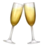 Clinking Glasses emoji, Apple design