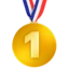 1st Place Medal emoji on iPhone