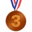 3rd Place Medal emoji on iPhone