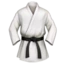 Martial Arts Uniform emoji on iPhone