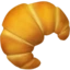 Croissant emoji on iPhone