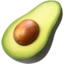 Avocado emoji on iPhone