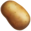 Potato emoji on iPhone