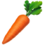 Carrot emoji, Apple design