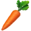 Carrot emoji on iPhone