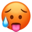 Hot Face emoji on iPhone