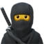 Ninja emoji, Apple design