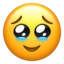 Face Holding Back Tears emoji on iPhone