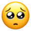 Pleading Face on Apple
