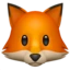 Fox emoji on iPhone