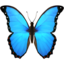 Butterfly emoji, Apple design