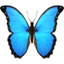 Butterfly emoji on iPhone