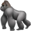 Gorilla emoji on iPhone